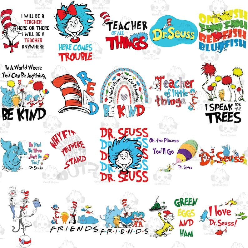 60+ Reading Png Svg Bundle, My Thing Png, Cat In The Hat Png, Teacher 